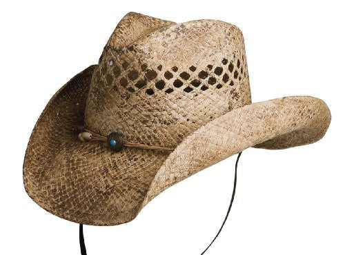 Sadie Western Shapable Raffia Hat - Coffee, One Size