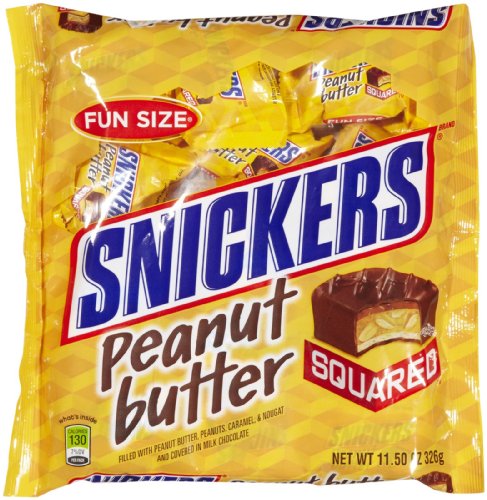 Snickers Peanut Butter Squared Fun Size 12 Count 11.5 Oz