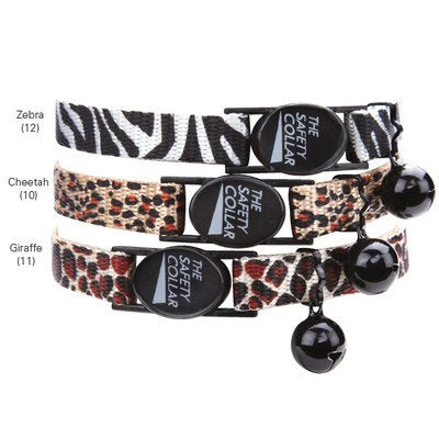Meow Town Collection Animal Print Cat Collars - Cheetah