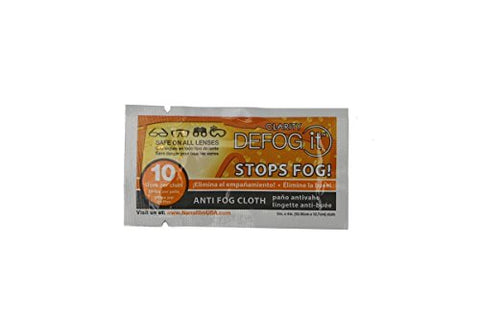 Clarity Defog 25 Resealable Packaging Anti Fog Cloths with POP Tray