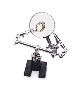 DOUBLE THIRD HAND W/ MAGNIFIER
