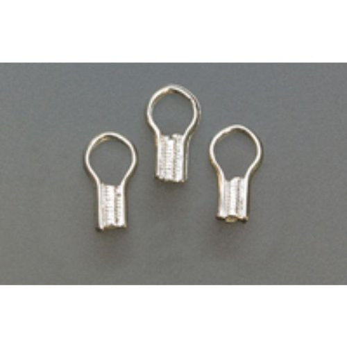 EZ CRIMP END, SILVER PLATED-PK/80