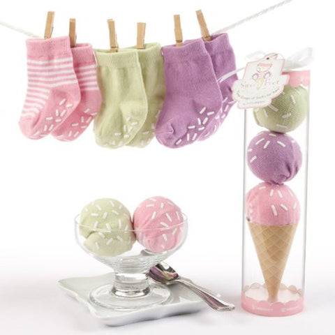 Sweet Feet Three Scoops of Socks Gift Set (Pink)