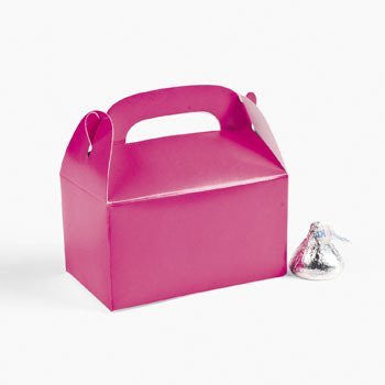 24 Mini Hot Pink Treat Boxes