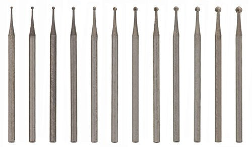 ROUND BUR SET - 12 PC .80 TO 2.30MM
