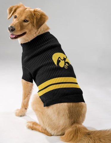 Iowa Hawkeyes Dog Sweater Large