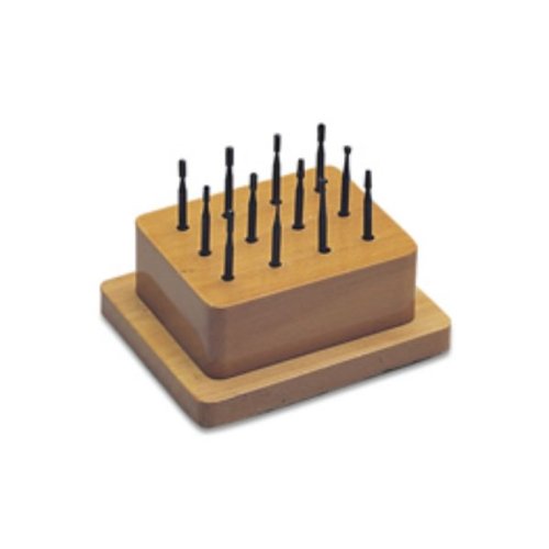 WAX BUR SET - 12 PC W/ WOOD STAND