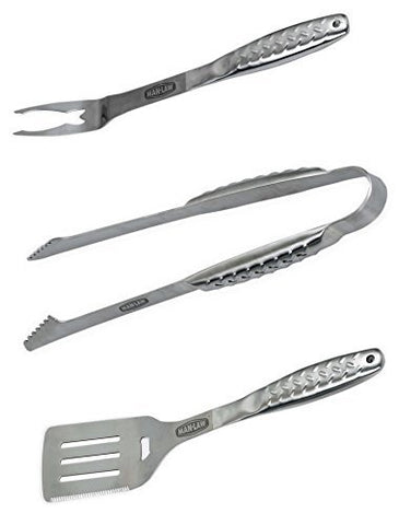 Stainless Steel BBQ Tool - Diamond Plate (set of 3)