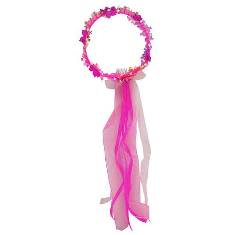 Flower Head Wreath. Color: Fuchsia. One size (fits 3-6 years)