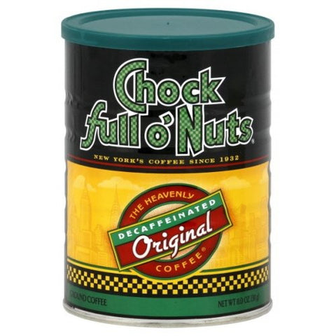 Chock full o'Nuts Coffee Original Decaf Ground, 11 oz