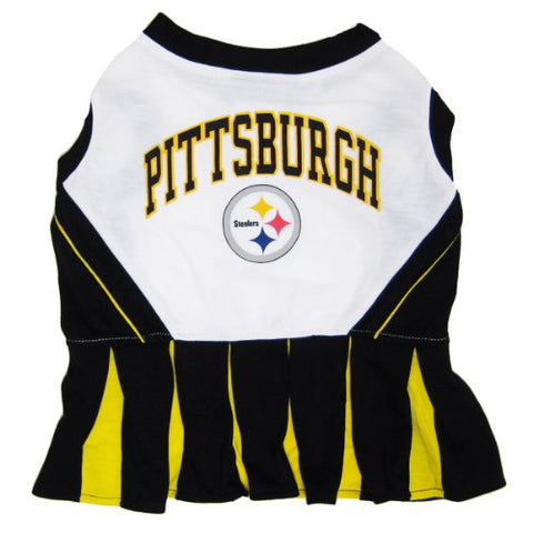 Pittsburgh Steelers Cheerleader Dog Dress, medium