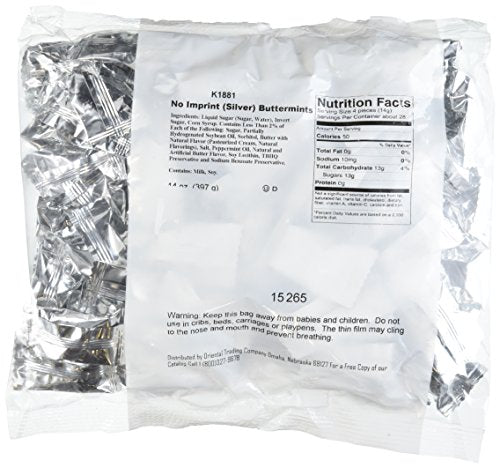 Silver Buttermints - 108 pcs