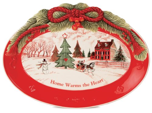 FITZ AND FLOYD SENTIMENT TRAY - HOME WARMS THE HEART