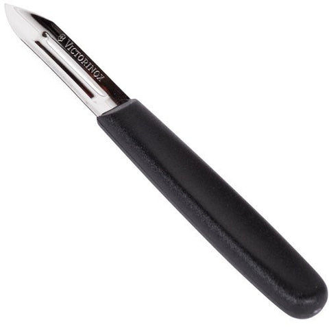 Victorinox Cutlery Peeler, 2 1/4" blade, right/left handed, black polypropylene handle