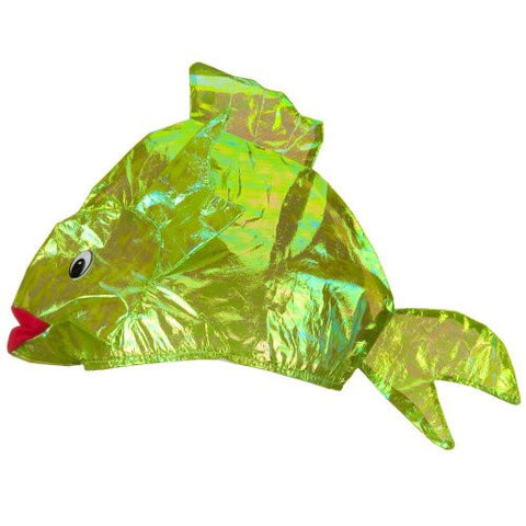 Iridescent Fish Hat - Green W36S10E