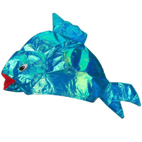 Iridescent Fish Hat - Blue W36S10E