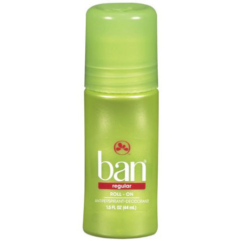 Ban Deodorant Roll-On Regular 1.5oz (3 Pack)