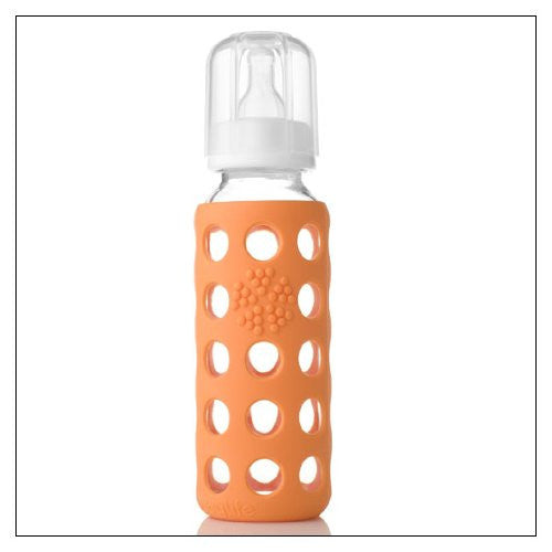 9 oz Glass Baby Bottle - Orange