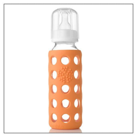9 oz Glass Baby Bottle - Orange