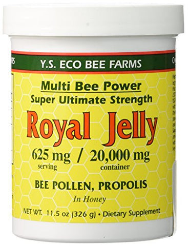 Multi Bee Power:  20,000 mg Fresh Royal Jelly + in Honey - No Ginseng 11.5 oz.	paste