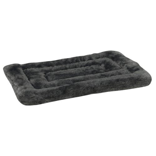 Slumber Pet Plush Mats - Gray, Medium