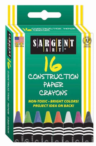 SARGENT ART CONSTRUCTION PAPER CRAYONS