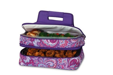Entertainer Hot & Cold Food Carrier (Color: Purple Envy)