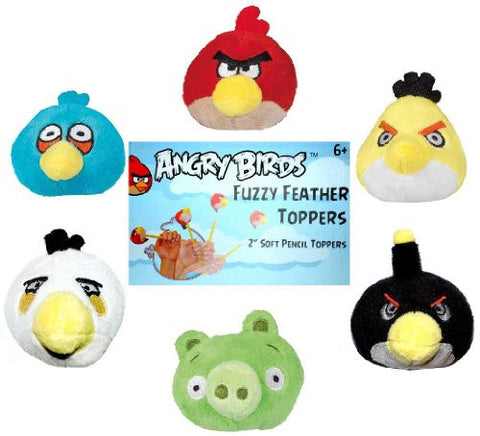Angry Birds Soft Pencil Topper, Pack of 6