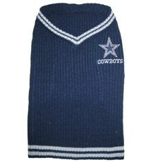 Dallas Cowboys Dog Sweater Small