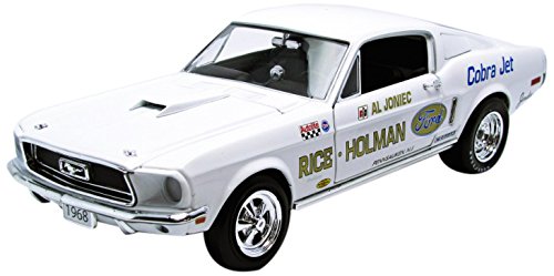AutoWorld - 1/18 - Ford Usa - Mustang S/S Cobra Jet Coupe 2-Door National Hot Road 1968 Rice Holman