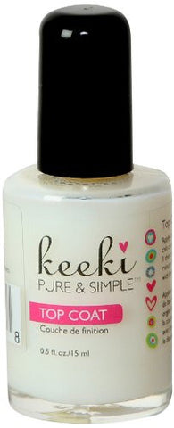 Keeki Pure & Simple Top Coat Nail Polish, .5 Fluid Ounce
