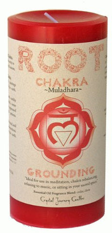 Chakra - Root 3X6 Pillar, Muladhara - Grounding