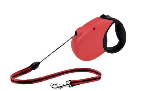 Flexi Freedom Soft Grip Leads - Red/Black, Medium