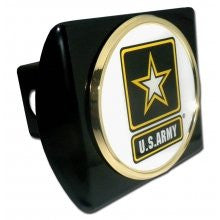 Army (WHITE Seal) Black Hitch Cover