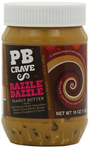 PB Crave Peanut Butter, Razzle Dazzle Premium, 16 Ounce