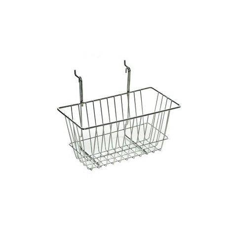 Azar Wire Basket, Chrome, 6 1/4"(H)