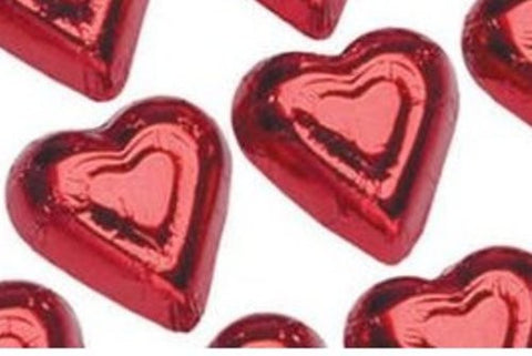 Red Mini Hearts 1 pound (60 pcs)