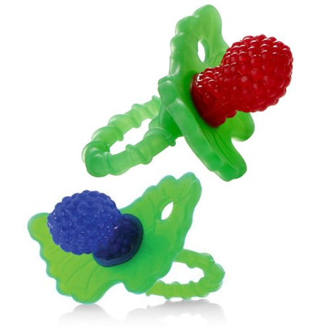 RaZ-Berry Silicone DOUBLE PACK Teether - Blue & Red