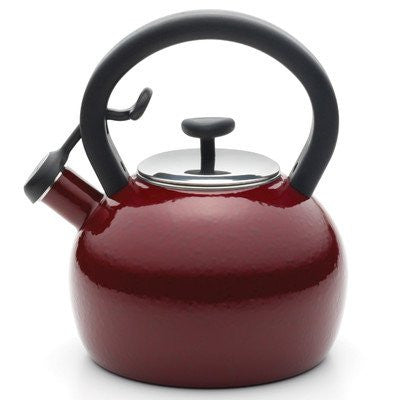 2-qt. Whistling Tea Kettle Color: Red