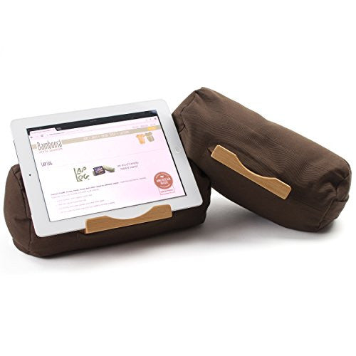 Lap Log Classic - iPad Stand / Touchscreen Tablet Holder - Good for Reading in Bed - Top Rated on Amazon - Made in USA - Nutmeg Brown