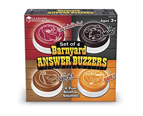 Barnyard Answer Buzzers, Set of 4