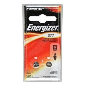 Energizer 1.5V 377 Silver Oxide Button Cell Battery - 2 Count Blister Pack