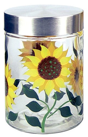 Sunflower Round Storage Jar 43 oz.