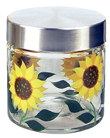Sunflower Round Storage Jar 28 oz.