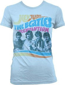 The Beatles Hey Jude Revolution Girlie T-Shirt Size M