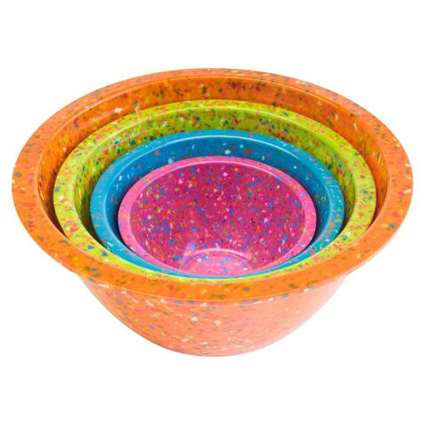 Confetti Melamine Miing Bowls (4-piece set)