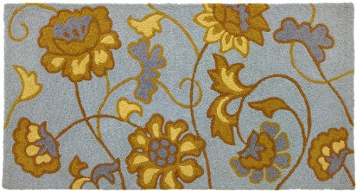 Jacobean Flower - Spa Blue Bigbean 21" x 43"