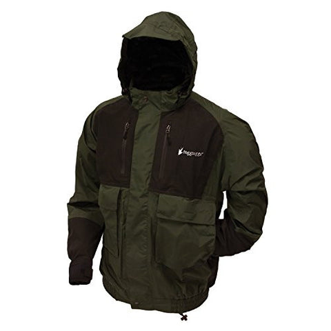 Frogg Toggs Men's Firebelly 2-Tone Jacket (Green/Black / Large)