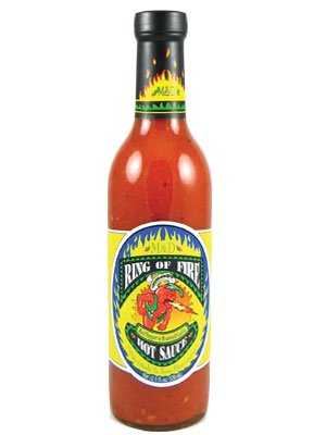 Ring of Fire Red Pepper & Roasted Garlic Hot Sauce 12.5 oz