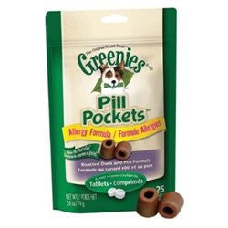 Greenies Canine Pill Pockets Allergy Formula - Tablet